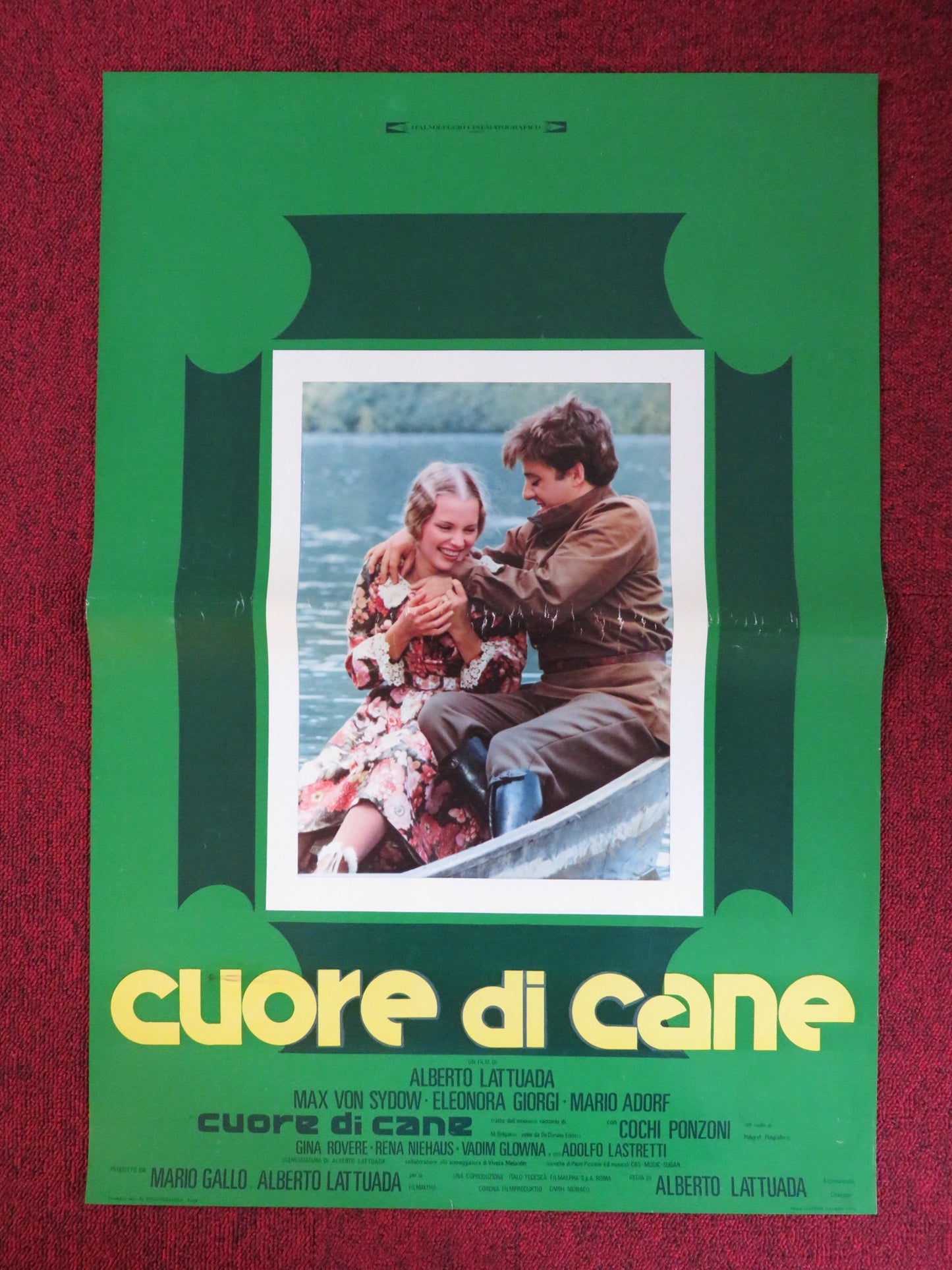 CUORE DI CANE - E ITALIAN FOTOBUSTA POSTER MAX VON SYDOW ELEONORA GIORGI 1976