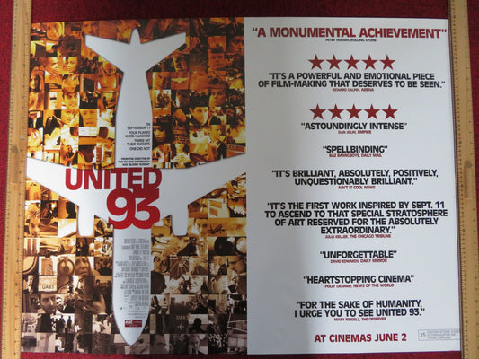 UNITED 93 - B UK QUAD (30"x 40") ROLLED POSTER J. J. JOHNSON GARY COMMOCK 2006