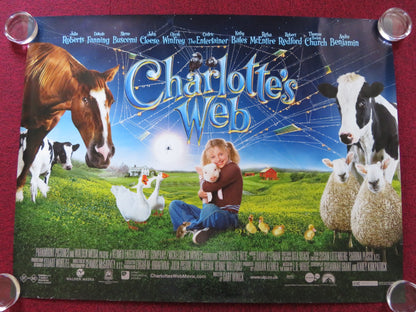 CHARLOTTE'S WEB UK QUAD (30"x 40") ROLLED POSTER DAKOTA FANNING J. ROBERTS 2006