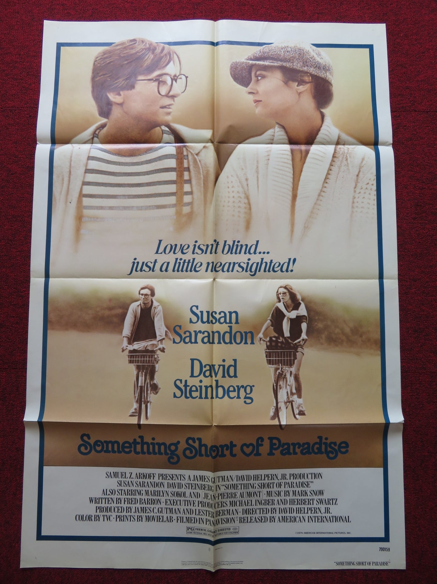 SOMETHING SHORT OF PARADISE FOLDED US ONE SHEET POSTER SUSAN SARANDON 1979