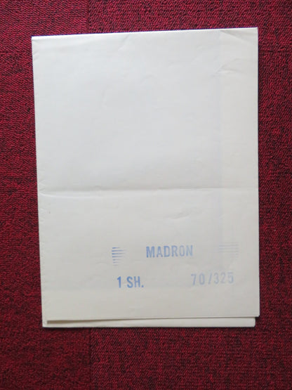 MADRON FOLDED US ONE SHEET POSTER RICHARD BOONE LESLIE CARON 1970