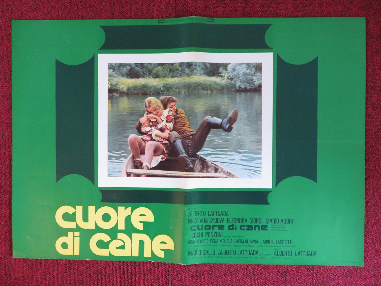 CUORE DI CANE - G ITALIAN FOTOBUSTA POSTER MAX VON SYDOW ELEONORA GIORGI 1976