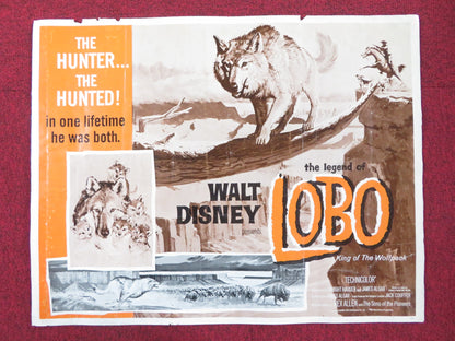 THE LEGEND OF LOBO HALF SHEET (22"x 28") POSTER DISNEY REX ALLEN 1962