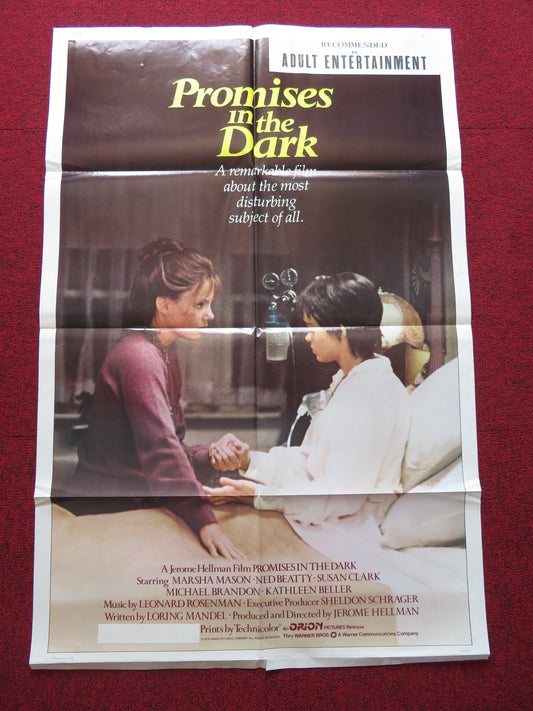 PROMISES IN THE DARK FOLDED US ONE SHEET POSTER MARSHA MASON NED BEATTY 1979