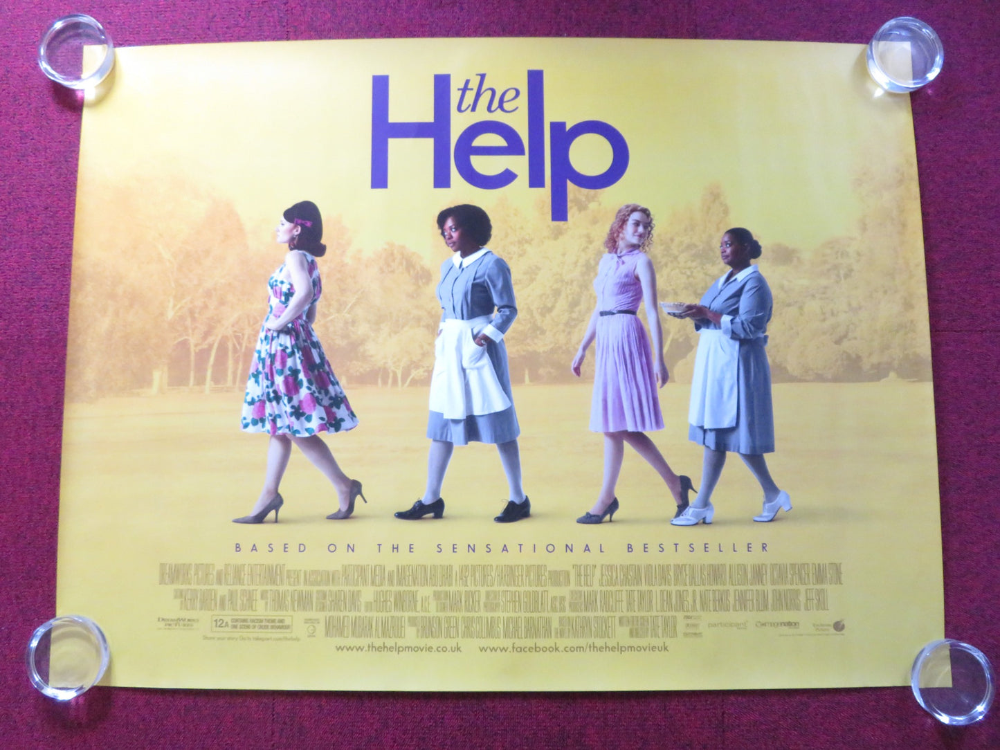 THE HELP UK QUAD (30"x 40") ROLLED POSTER EMMA STONE VIOLA DAVIS 2011