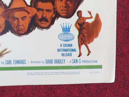 THE MADMEN OF MANDORAS HALF SHEET (22"x 28") POSTER WALTER STOCKER CAIRE 1963