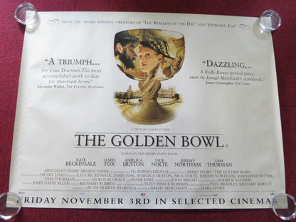 THE GOLDEN BOWL UK QUAD ROLLED POSTER UMA THURMAN KATE BECKINSALE 2000