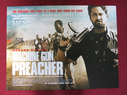 MACHINE GUN PREACHER UK QUAD (30"x 40") ROLLED POSTER GERARD BUTLER 2011