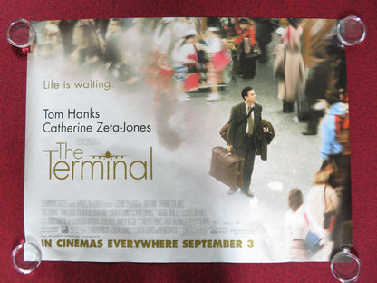 THE TERMINAL UK QUAD (30"x 40") ROLLED POSTER SPIELBERG TOM HANKS 2004