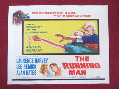 THE RUNNING MAN HALF SHEET (22"x 28") POSTER LAURENCE HARVEY LEE REMICK 1963