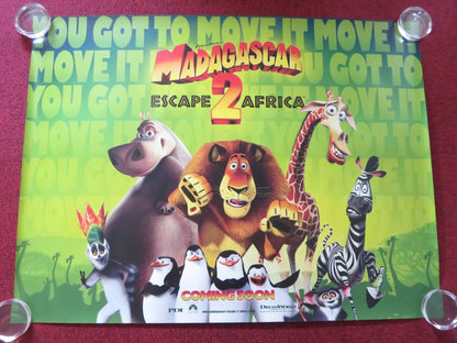 MADAGASCAR: ESCAPE 2 AFRICA - A UK QUAD ROLLED POSTER BEN STILLER C. ROCK 2008