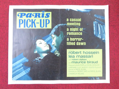 PARIS PICK-UP HALF SHEET (22"x 28") POSTER ROBERT HOSSEIN LEA MASSARI 1962