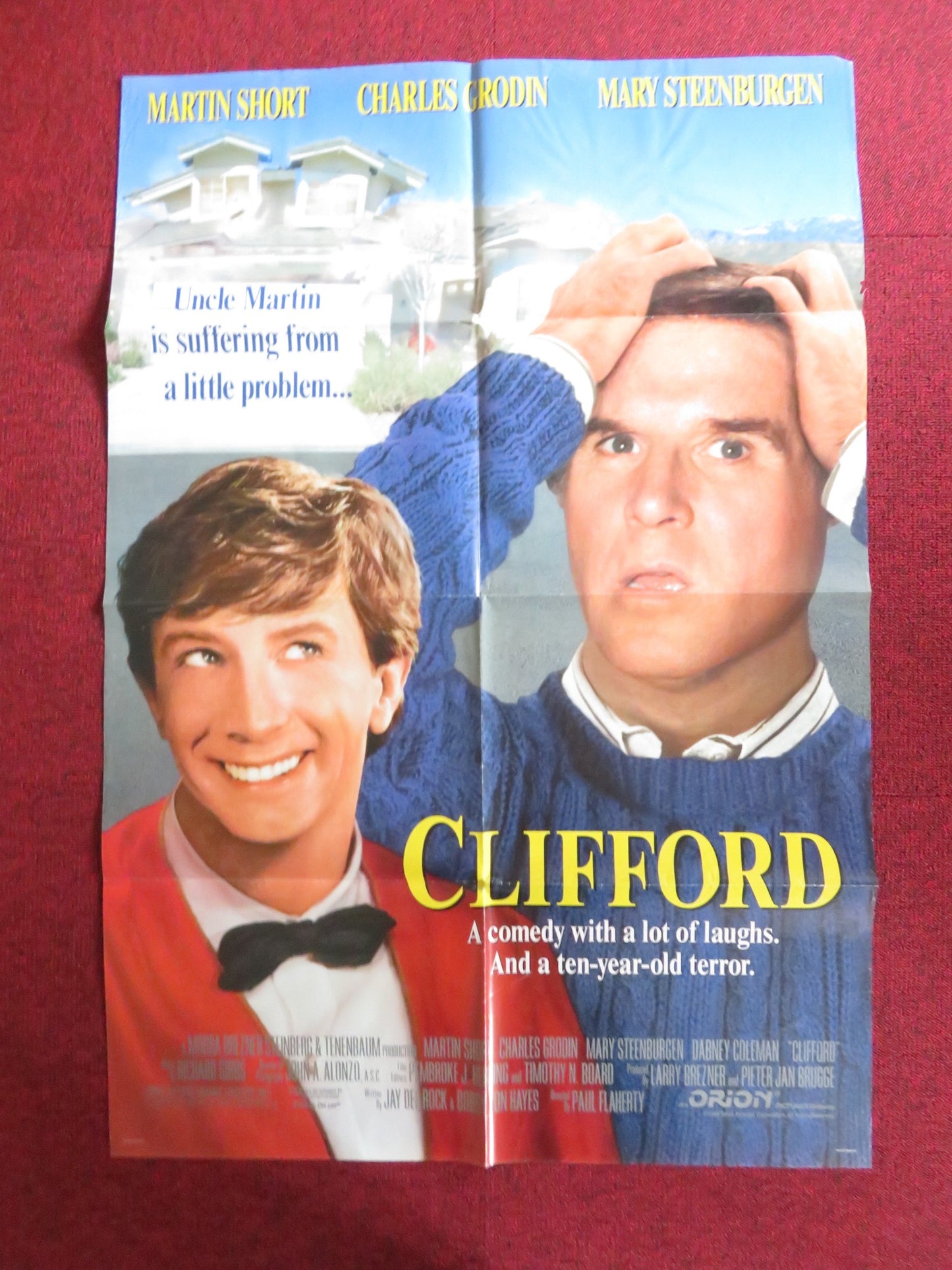 CLIFFORD FOLDED US ONE SHEET POSTER MARTIN SHORT CHARLES GRODIN 1994