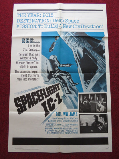 SPACEFLIGHT IC-1: AN ADVENTURE IN SPACE FOLDED US ONE SHEET POSTER 1965