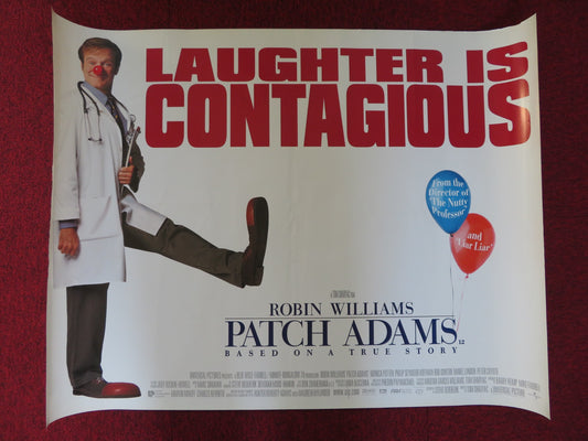 PATCH ADAMS UK QUAD (30"x 40") ROLLED POSTER ROBIN WILLIAMS DANIEL LONDON 1998