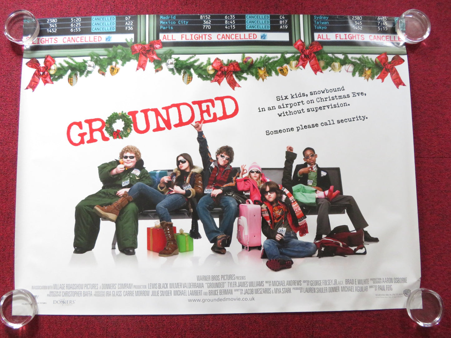 GROUNDED UK QUAD (30"x 40") ROLLED POSTER LEWIS BLACK WILMER VALDERRAMA 2006