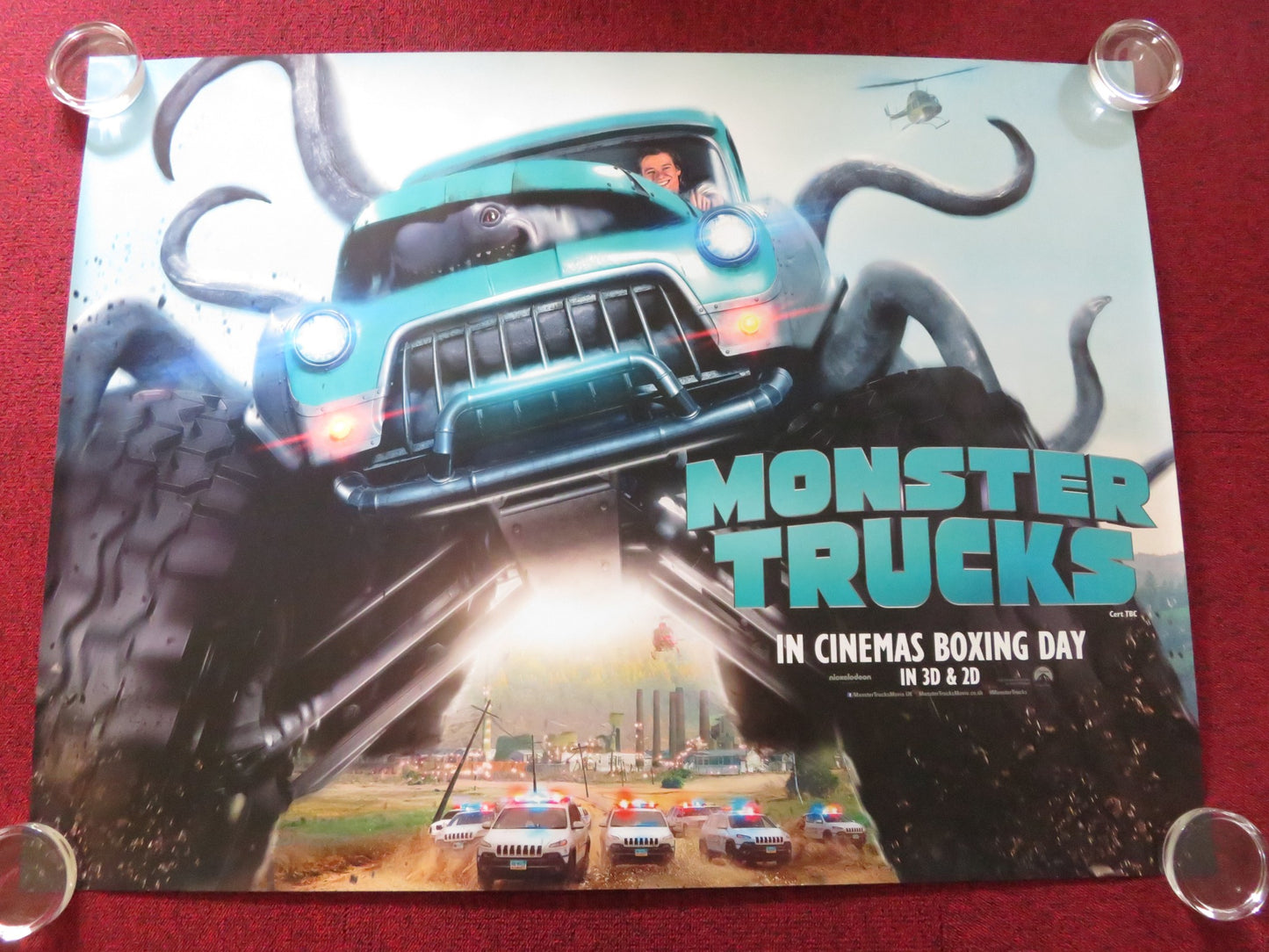 MONSTER TRUCKS UK QUAD ROLLED POSTER LUCAS TILL JANE LEVY 2016