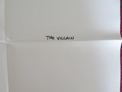 THE VILLAIN FOLDED US ONE SHEET POSTER KIRK DOUGLAS ARNOLD SCHWARZENEGGER 1979