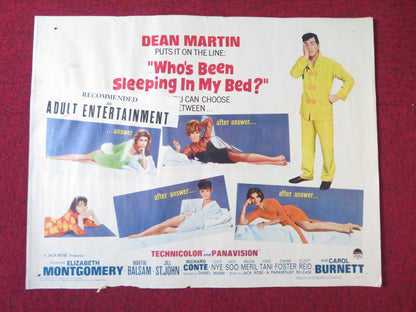 WHO'S BEEN SLEEPING IN MY BED HALF SHEET (22"x 28") POSTER DEAN ELIZABETH 1963