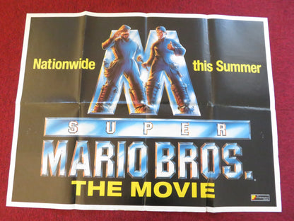 SUPER MARIO BROS. UK QUAD POSTER FOLDED BOB HOSKINS JOHN LEGUIZAMO 1993