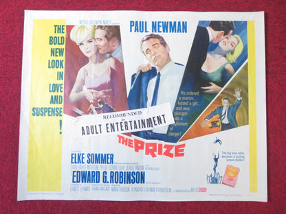 THE PRIZE HALF SHEET (22"x 28") POSTER PAUL NEWMAN ELKE SOMMER 1963