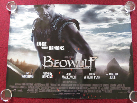 BEOWULF QUAD (30"x 40") ROLLED POSTER RAY WINSTONE ANTHONY HOPKINS 2007