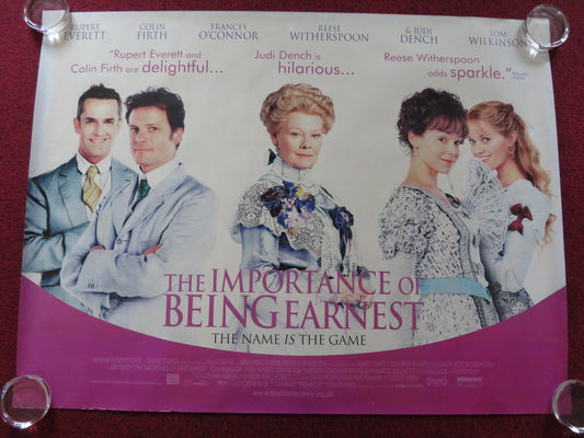 THE IMPORTANCE OF BEING EARNEST UK QUAD  ROLLED POSTER RUPERT EVERETT 2002