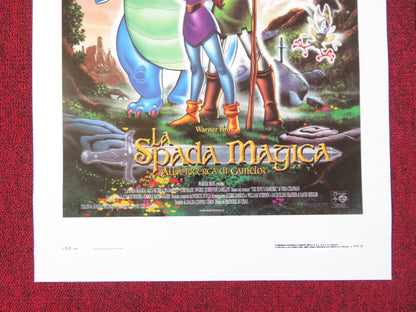 QUEST FOR CAMELOT ITALIAN LOCANDINA POSTER JESSALYN GILSIG GARY OLDMAN 1998