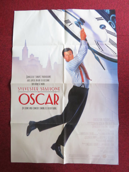 OSCAR FOLDED US ONE SHEET POSTER SYLVESTER STALLONE PETER RIEGERT 1991