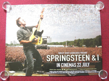 SPRINGSTEEN AND I UK QUAD (30"x 40") ROLLED POSTER BRUCE SPRINGSTEEN 2013