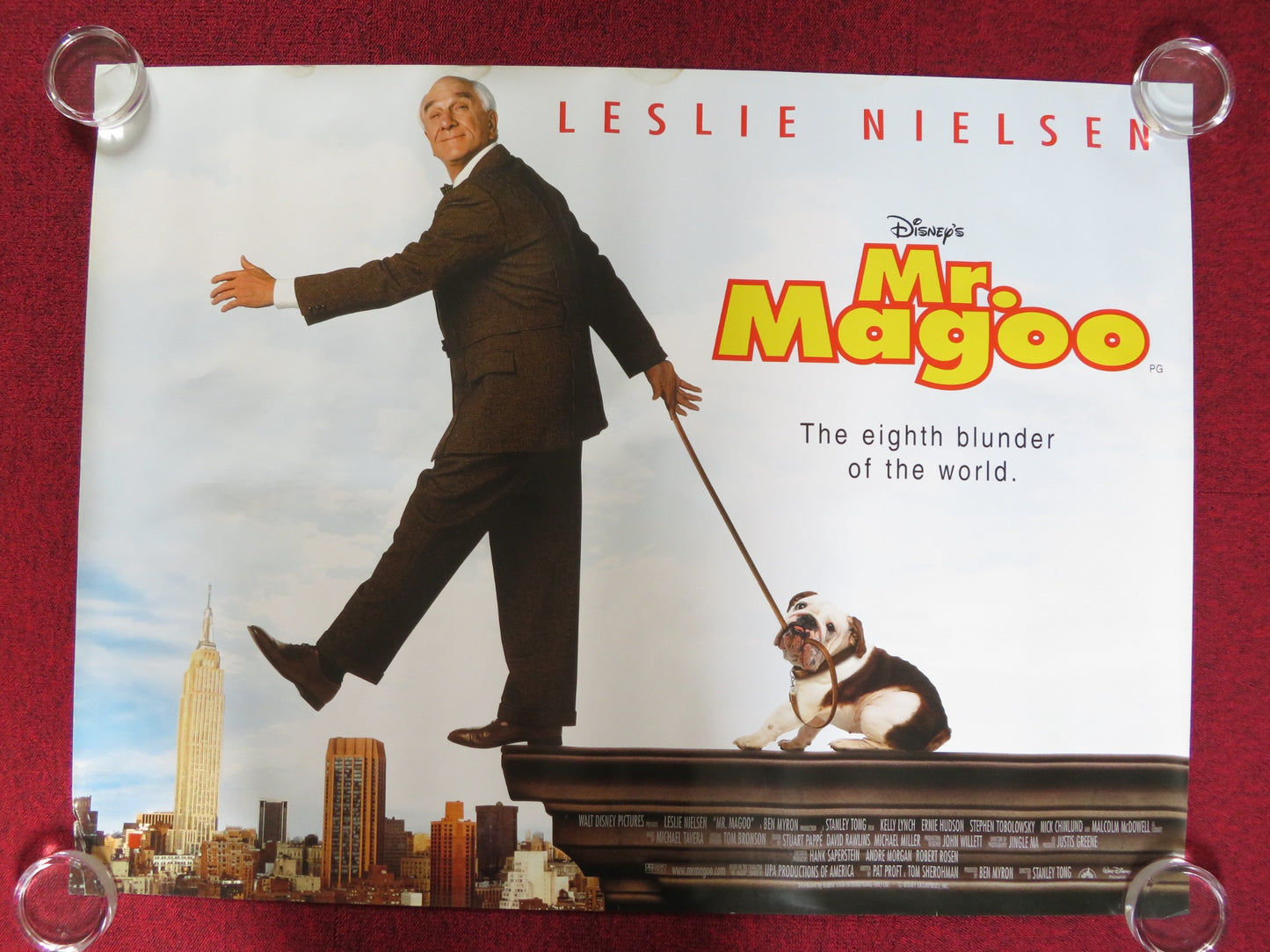 MR. MAGOO UK QUAD (30"x 40") ROLLED POSTER LESLIE NIELSEN KELLY LYNCH 1997