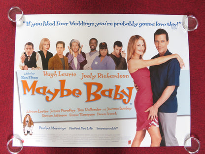 MAYBE BABY UK QUAD (30"x 40") ROLLED POSTER HUGH LAURIE EMMA THOMPSON 2000