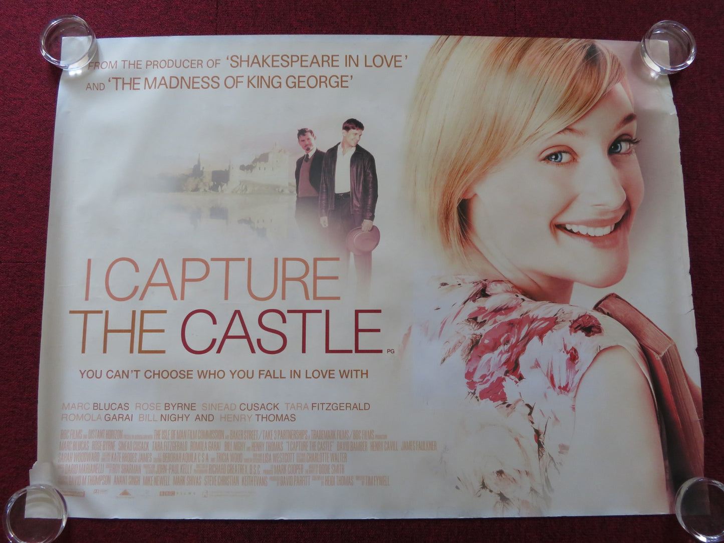 I CAPTURE THE CASTLE QUAD (30"x 40") ROLLED POSTER ROMOLA GARAI NILL NIGHY 2003