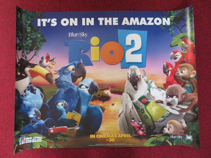 RIO 2 - B UK QUAD (30"x 40") ROLLED POSTER JAKE T. AUSTIN CARLINHOS BROWN 2014