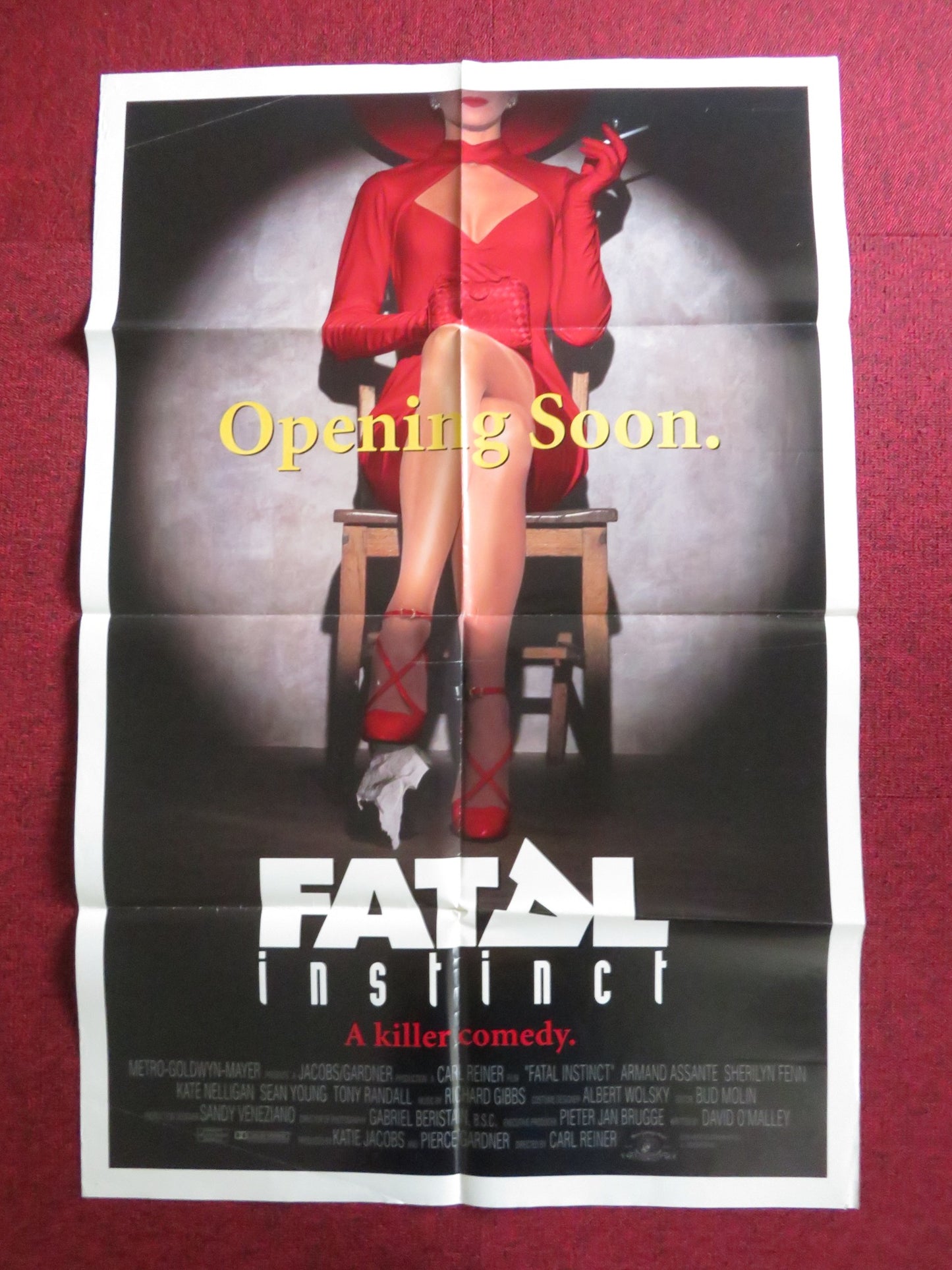 FATAL INSTINCT FOLDED US ONE SHEET POSTER SHERILYN FENN ARMAND ASSANTE 1993