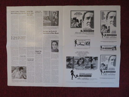 IL SUCCESSO UNCUT EMBASSY PICTURES FOLDED PRESS BOOK VITTORIO GASSMAN 1963