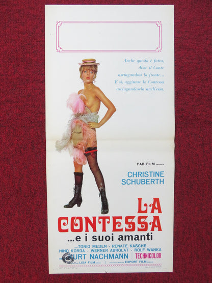 SENSATIONAL JANINE ITALIAN LOCANDINA POSTER CHRISTINE SCHUBERTH R. KASCHE 1972