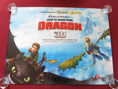 HOW TO TRAIN YOUR DRAGON UK QUAD ROLLED POSTER JAY BARUCHEL GERARD BUTLER 2010