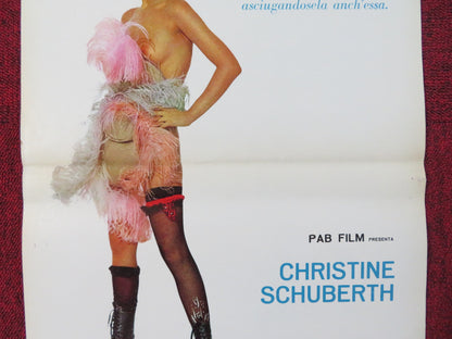 SENSATIONAL JANINE ITALIAN LOCANDINA POSTER CHRISTINE SCHUBERTH R. KASCHE 1972