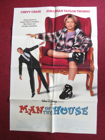 MAN OF THE HOUSE FOLDED US ONE SHEET POSTER DISNEY CHEVY CHASE F. FAWCETT 1995