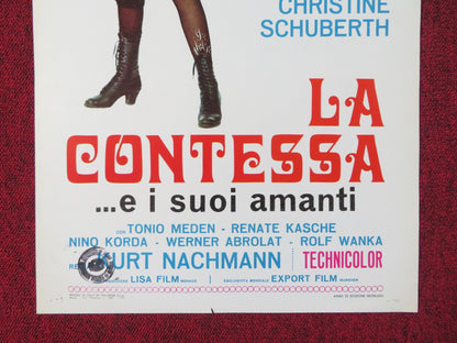 SENSATIONAL JANINE ITALIAN LOCANDINA POSTER CHRISTINE SCHUBERTH R. KASCHE 1972