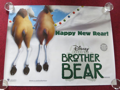 BROTHER BEAR - B UK QUAD ROLLED POSTER JOAQUIN PHOENIX JEREMY SUAREZ 2003