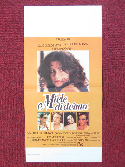 HONEY ITALIAN LOCANDINA POSTER CLIO GOLDSMITH CATHERINE SPAAK 1981