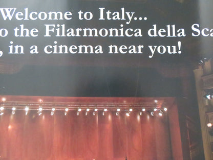 FILARMONICA DELLA SCALA IN CINEMAS 30TH ANNIVERSARY UK QUAD ROLLED POSTER 2012