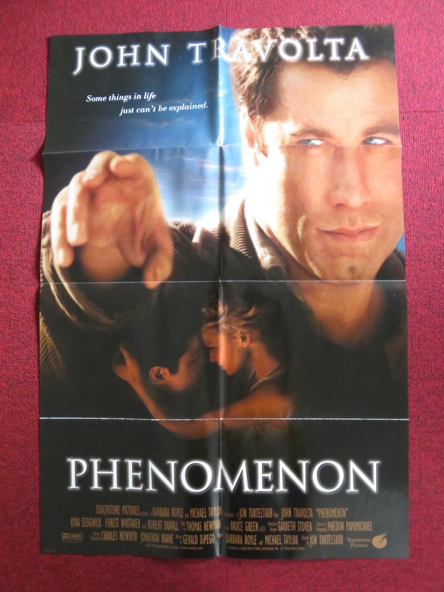 PHENOMENON FOLDED US ONE SHEET POSTER JOHN TRAVOLTA KYRA SEDGWICK 1996