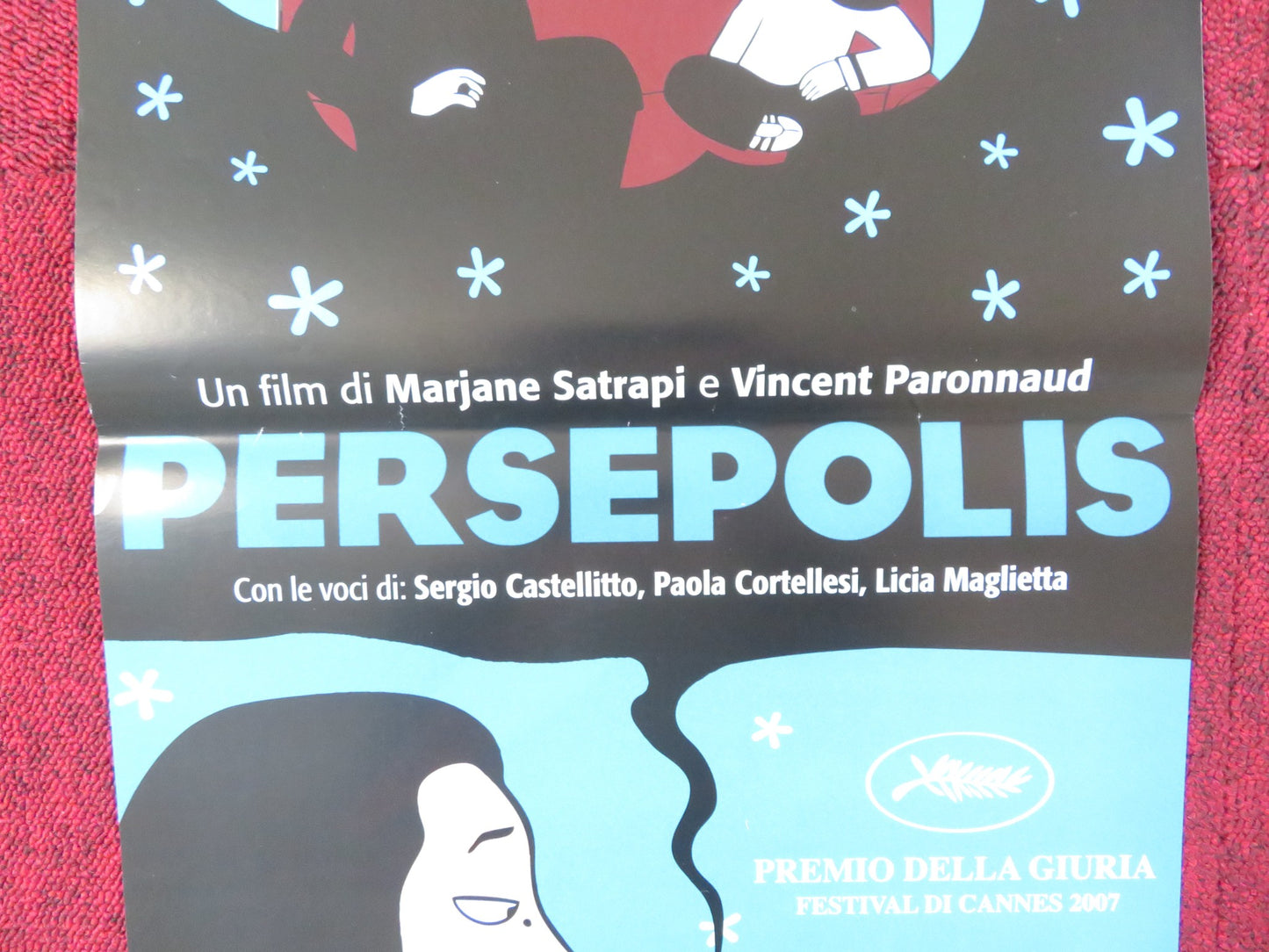 PERSEPOLIS ITALIAN LOCANDINA POSTER CHIARA MASTROIANNI CATHERINE DENEUVE 2008