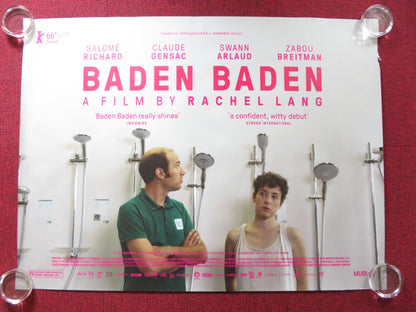 BADEN BADEN UK QUAD (30"x 40") ROLLED POSTER SALOME RICHARD CLAUDE GENSAC 2016