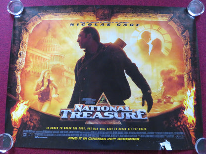 NATIONAL TREASURE QUAD (30"x 40") ROLLED POSTER DISNEY NICOLAS CAGE 2004