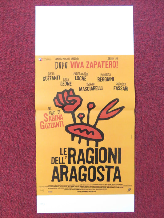 LE RAGIONI DELL'ARAGOSTA ITALIAN LOCANDINA POSTER SABINA GUZZANTI 2007