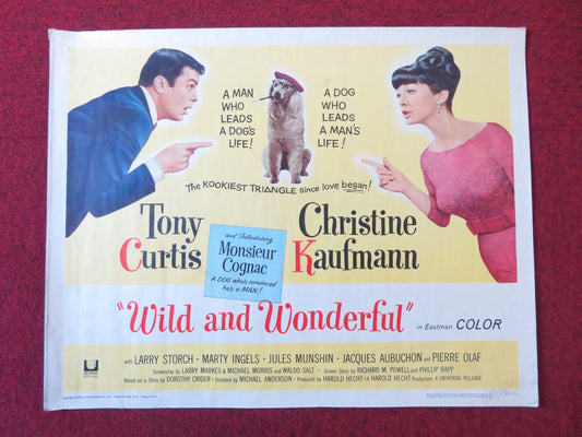 WILD AND WONDERFUL US HALF SHEET (22"x 28") POSTER TONY CURTIS C. KAUFMAN 1964